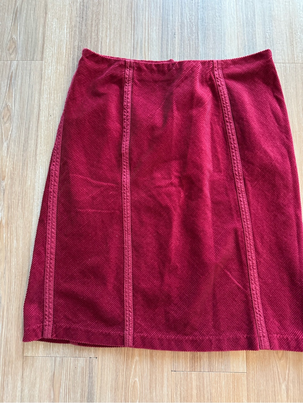 Mossimo Supply Co. Wine Red Corduroy Pencil Skirt size 14